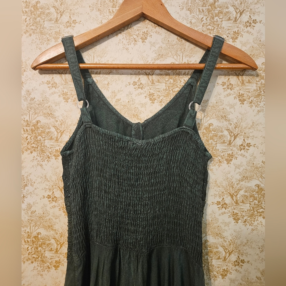 Celti Couture Boho dark green dress, size small - Picture 5 of 10